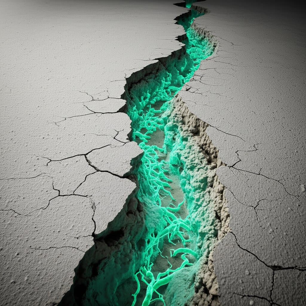 Featured image for Bacteria-Powered Concrete Heals Its Own Cracks