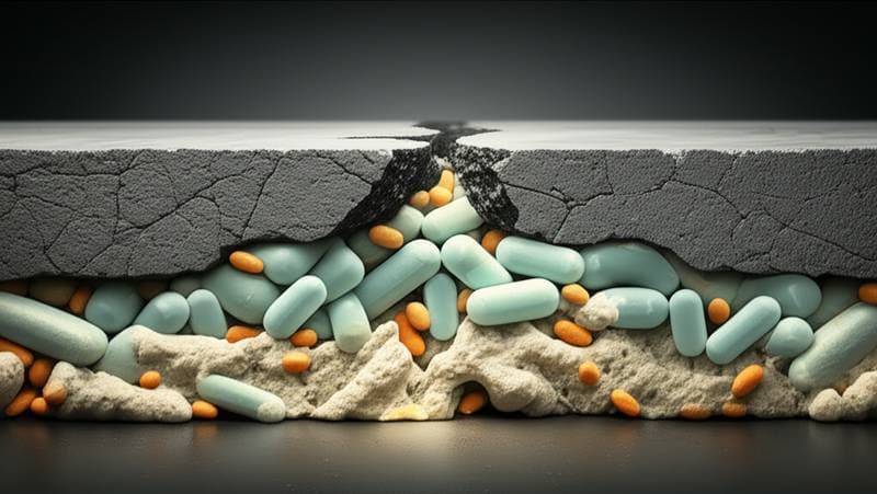 Featured image for Bacteria-Based Concrete Repairs Its Own Cracks
