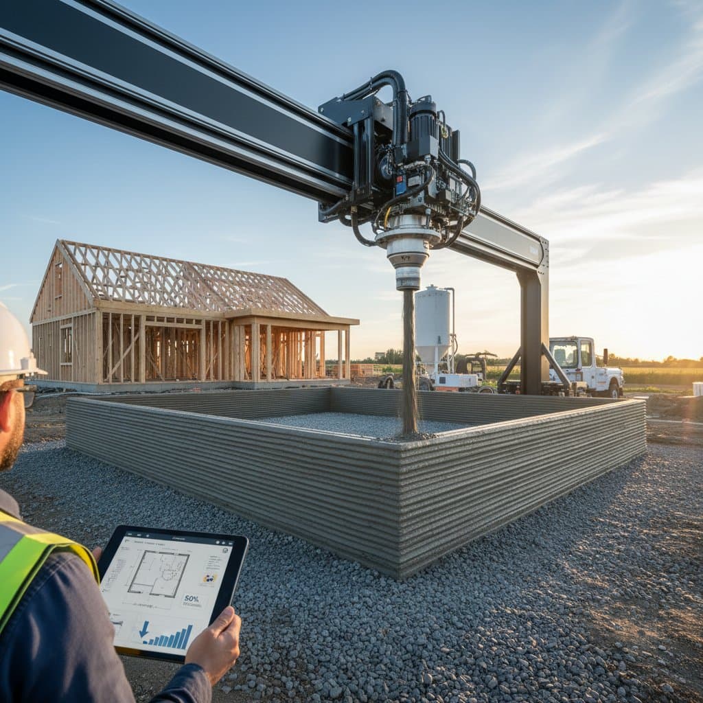 Featured image for 3D-Printed Foundations Cut Building Costs in Half