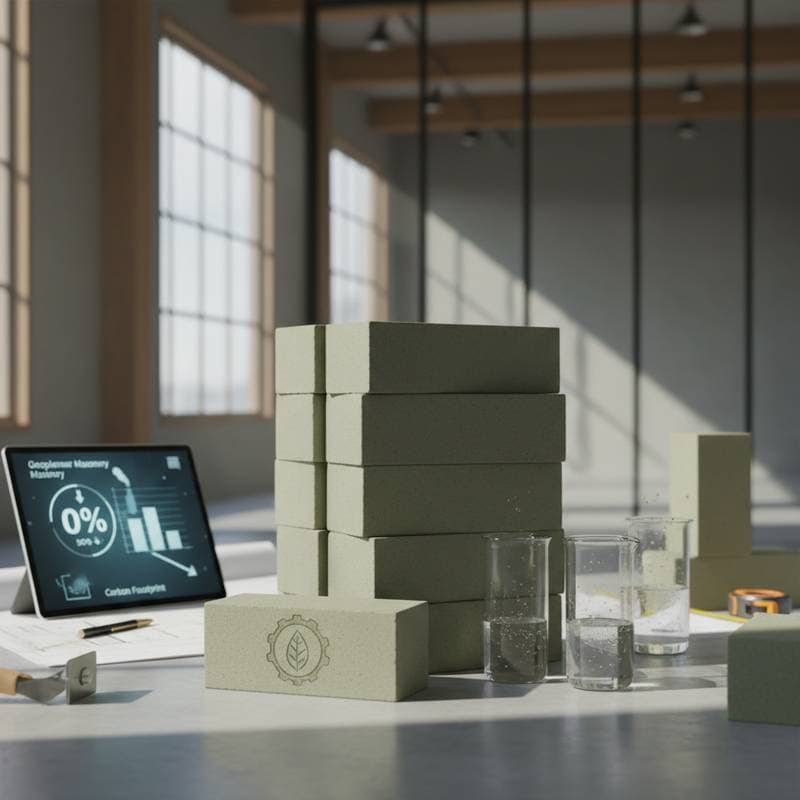 Featured image for Zero-Cement Bricks Cut Emissions Over 50% in 2025