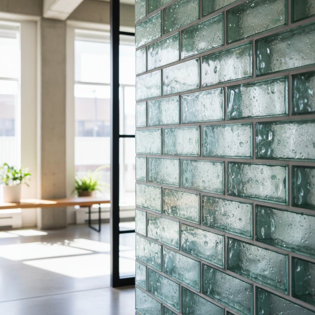 Image for Recycled Glass Bricks: Light-Transmitting Masonry Alternative