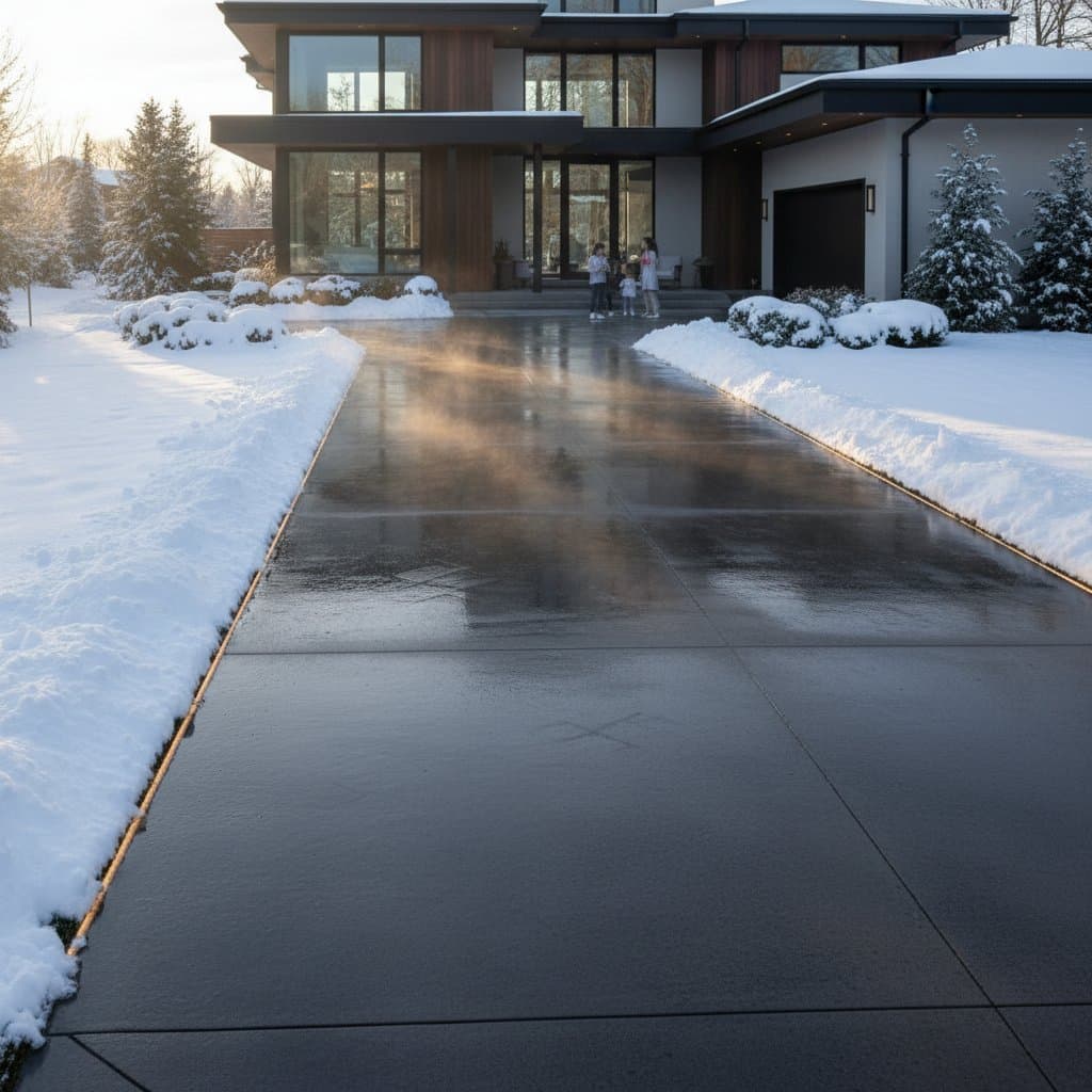 Featured image for Heated Driveways Melt Snow Automatically All Winter