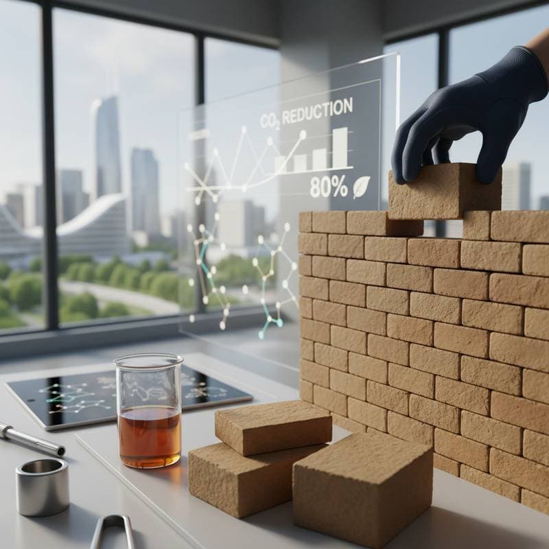 Featured image for Zero-Cement Bricks Cut CO₂ Emissions by 80%