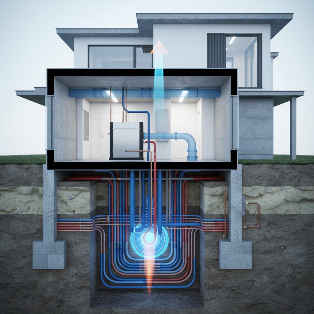 Featured image for Geothermal Systems Cut HVAC Bills 60% Underground