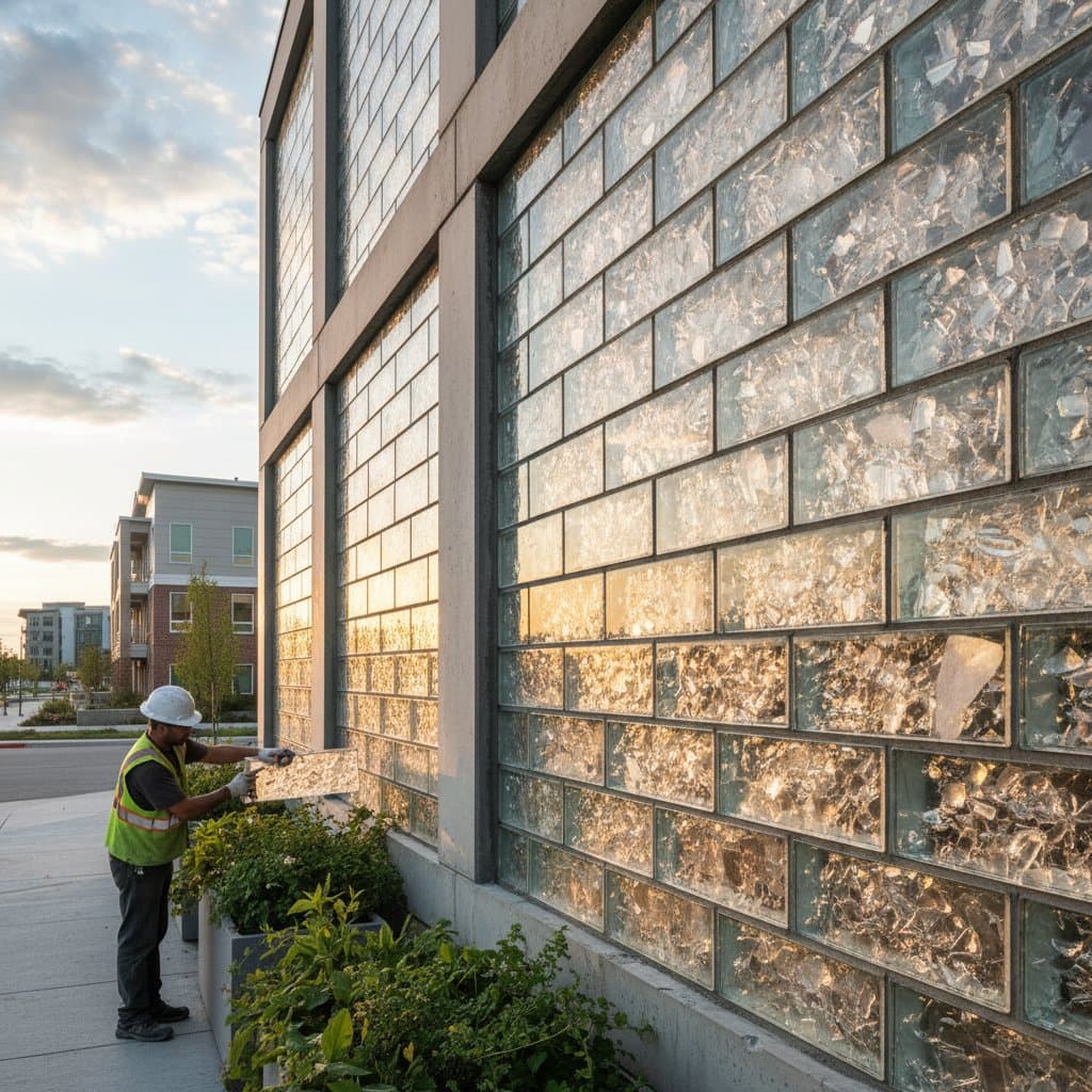 Why Glass Bricks Cut Waste While Matching Concrete Strength