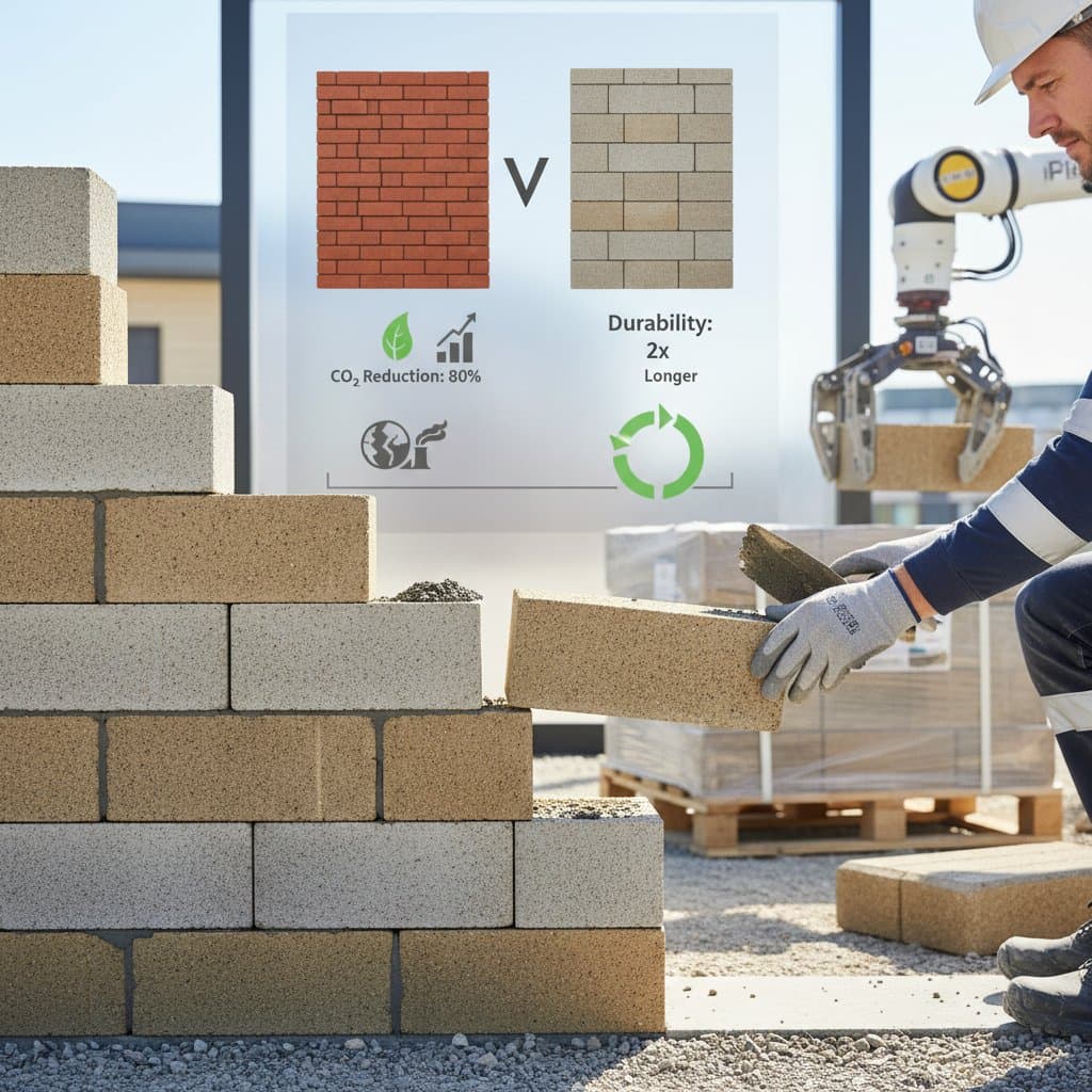 Featured image for Why Geopolymer Bricks Beat Traditional Masonry