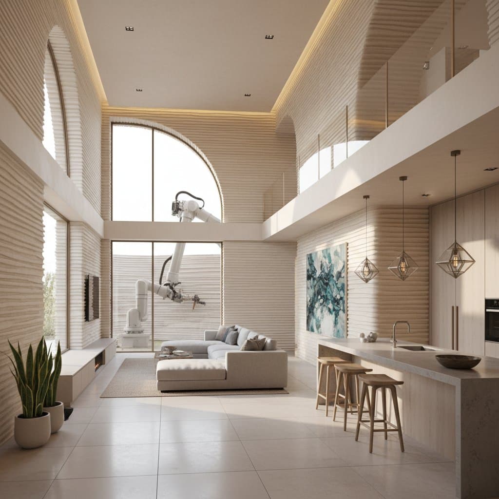 Featured image for 3D-Printed Homes Cut Build Time 70% with Robotic Concrete