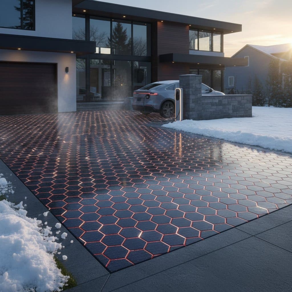 Featured image for Solar Driveways That Melt Snow and Generate Power
