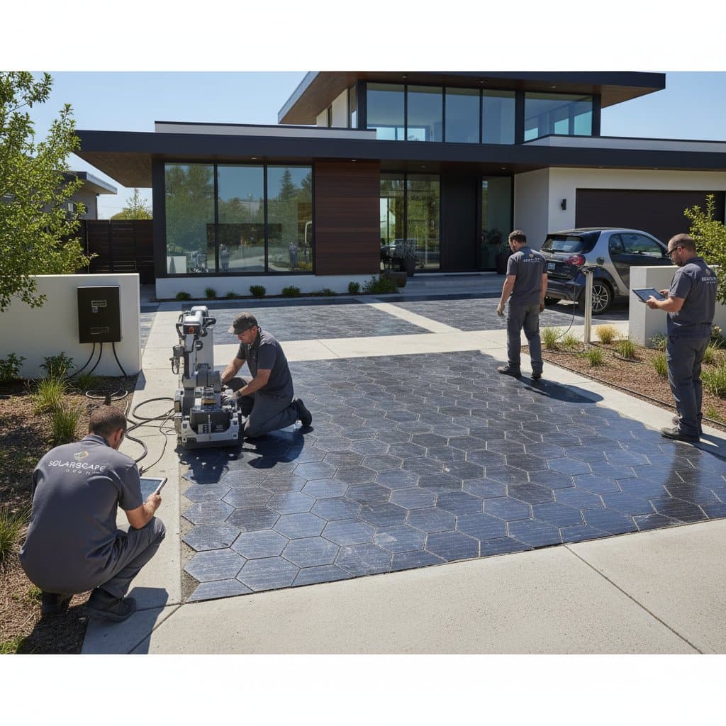 Featured image for Driveways That Generate Clean Energy With Solar Pavers