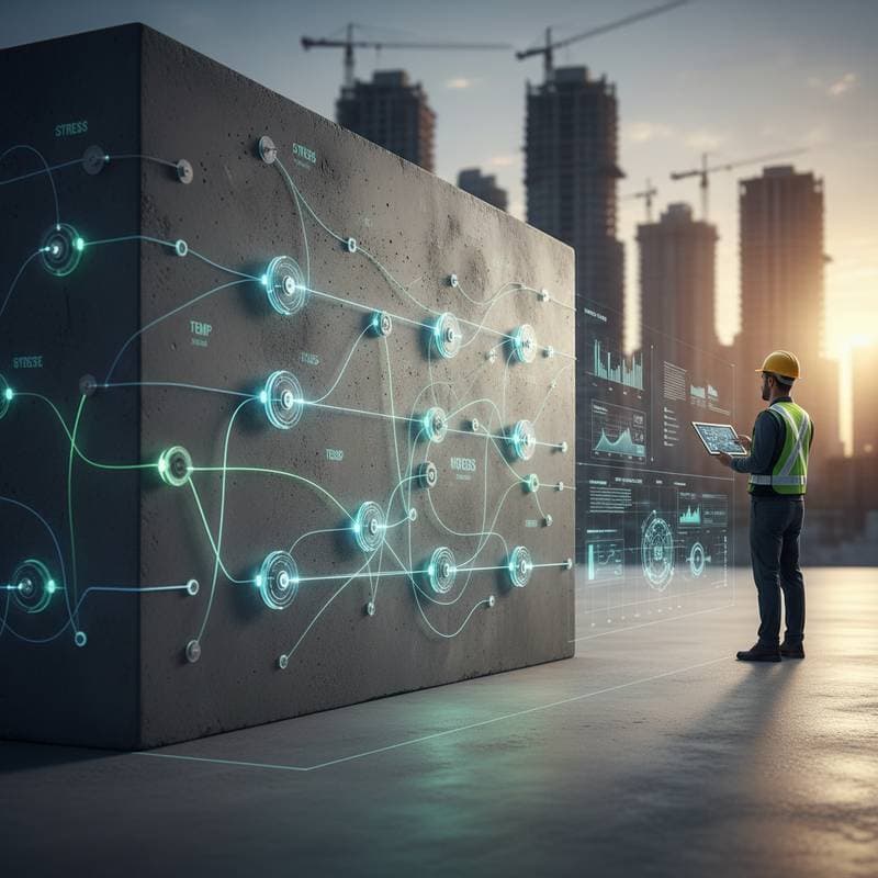 Featured image for Smart Sensors Catch Concrete Stress Before It Cracks