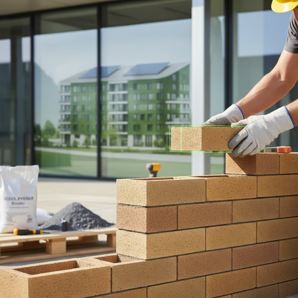 Featured image for Zero-Cement Bricks Cut CO₂ by 80% in Construction