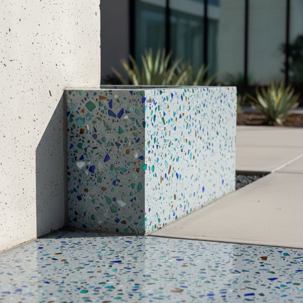 Featured image for Recycled Glass Concrete Cuts Waste and Delivers Durable Finish