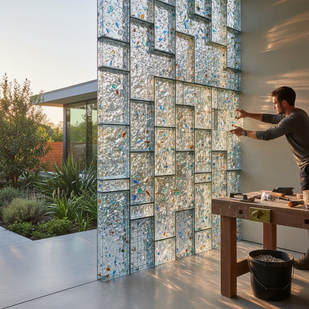 Featured image for Building Durable Walls with Recycled Glass Blocks