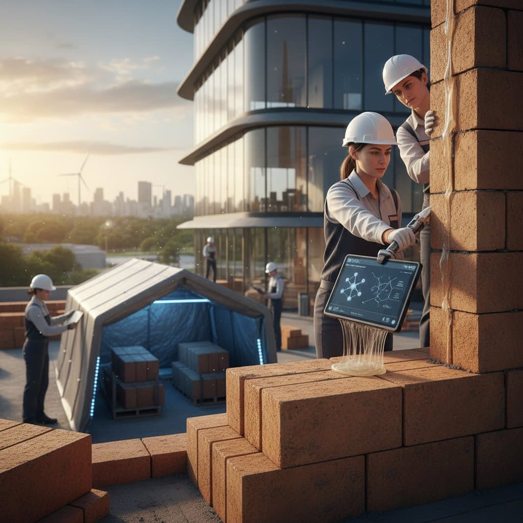 Featured image for Zero-Cement Bricks Cut Carbon at Material Source