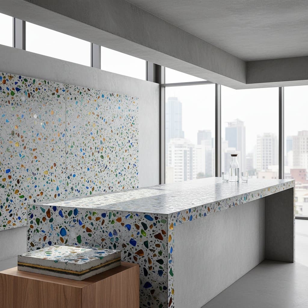 Featured image for Why Recycled Glass Cuts Concrete's Carbon Footprint