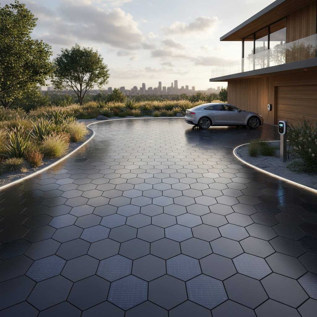 Featured image for Solar Driveways Cost $35-55 Per Square Foot Installed