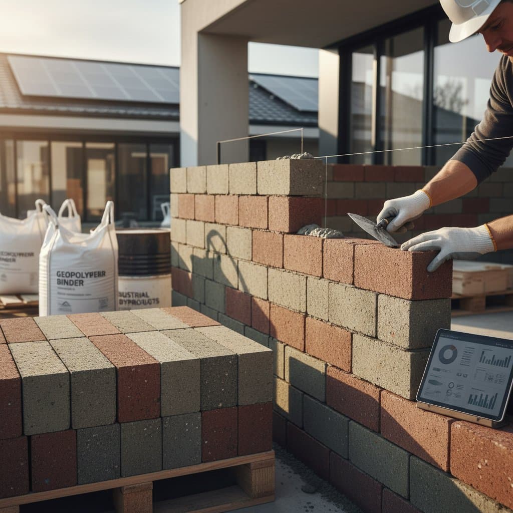 Featured image for Geopolymer Bricks Cut Cement and Carbon from Masonry