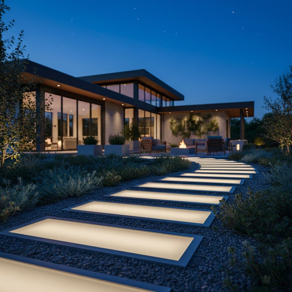 Image for Solar Pavers Light Your Yard for 8-12 Hours Nightly