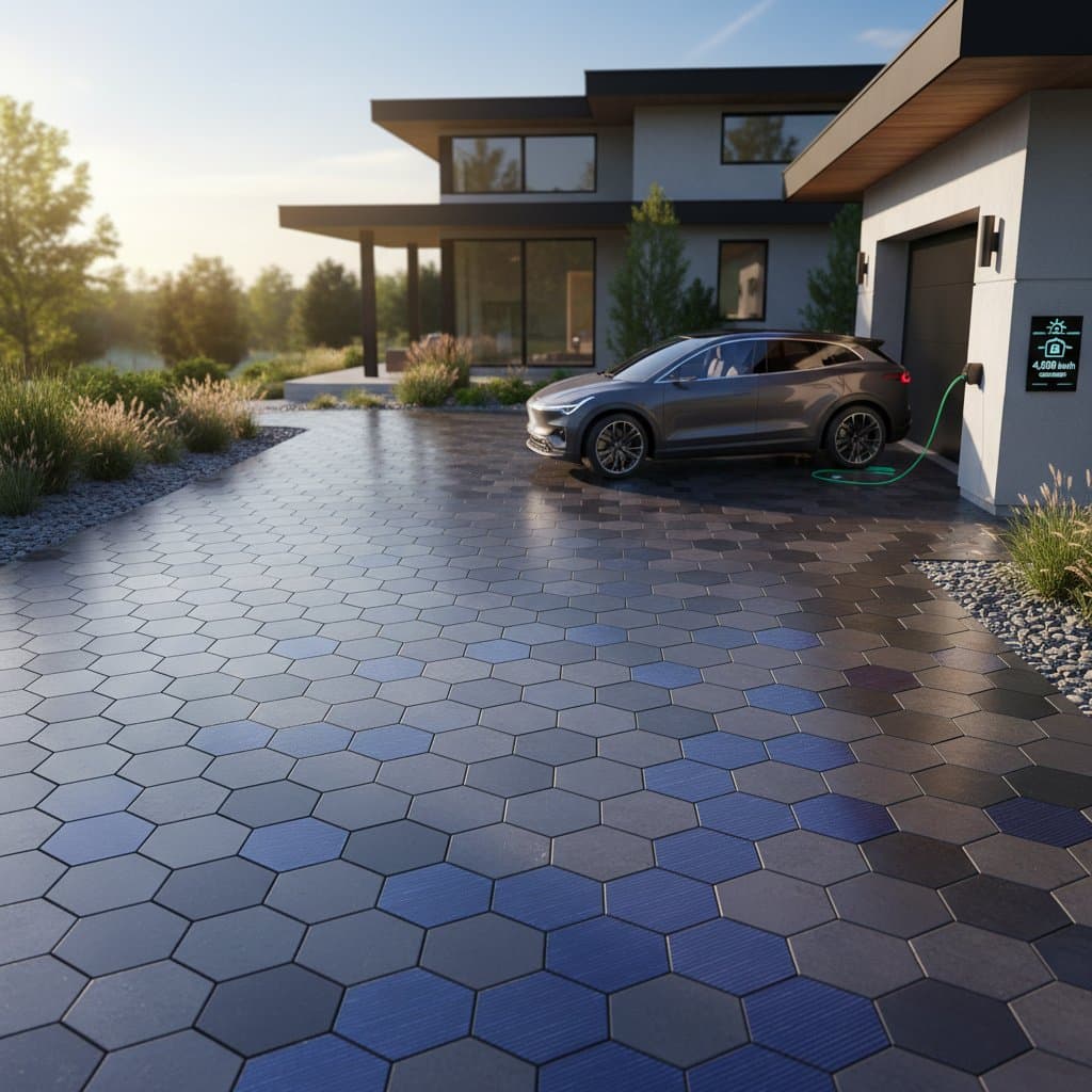 Image for Solar Driveways Generate 4,000-6,000 kWh Per Year