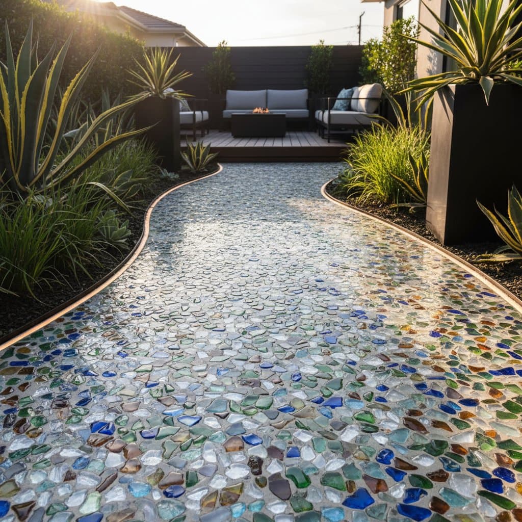 Image for Why Recycled Glass Pavers Dominate Modern Landscaping