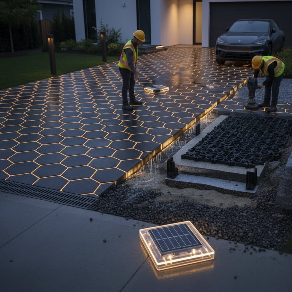 Image for Solar Pavers Fail Without Proper Drainage and Base Prep