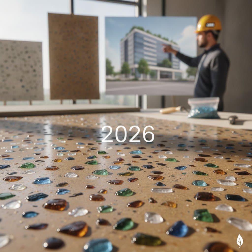 Featured image for Recycled Glass Cuts Concrete Costs While Boosting Strength