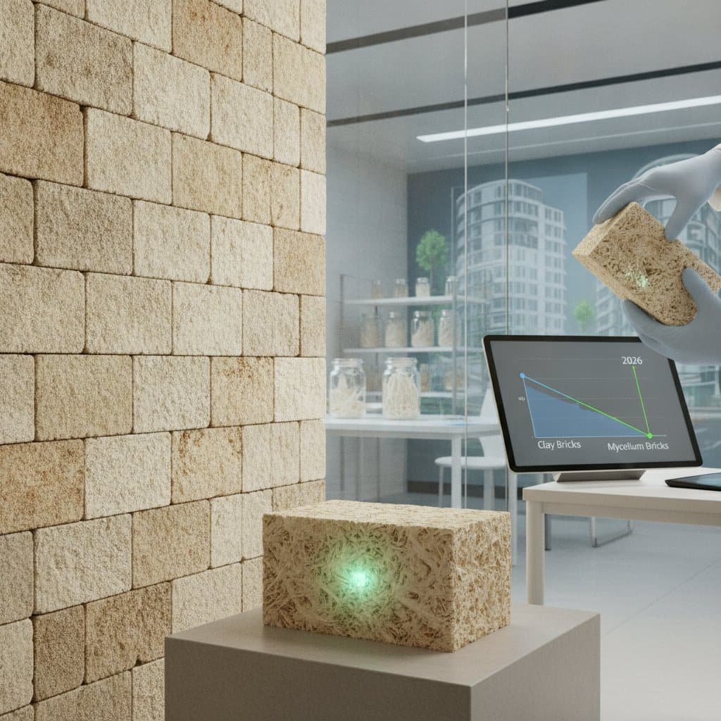 Featured image for Mycelium Bricks Cost 50% Less Than Clay by 2026