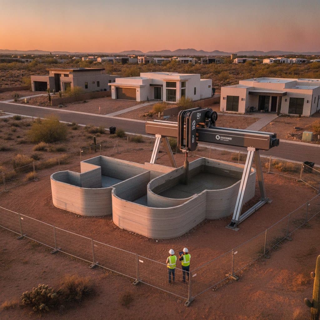 Featured image for 3D Printers Build Concrete Foundations in 2 Days
