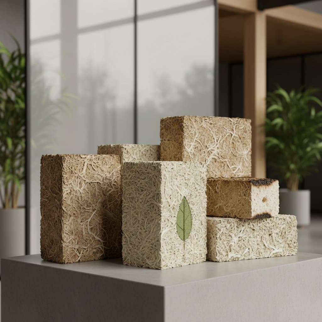 Featured image for Mycelium Bricks: Fungus-Grown Masonry Cuts Carbon