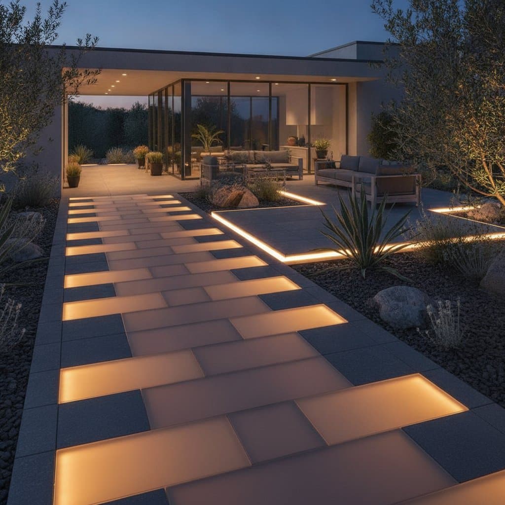 Solar Pavers Light Paths Without Wiring Costs