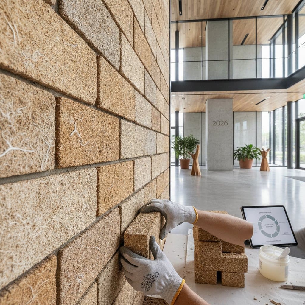 Mycelium Bricks Grow Into Walls Without Firing